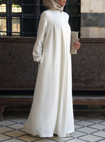 Box Pleated Soft Abaya