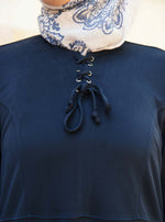 Neck Tie Jersey Abaya