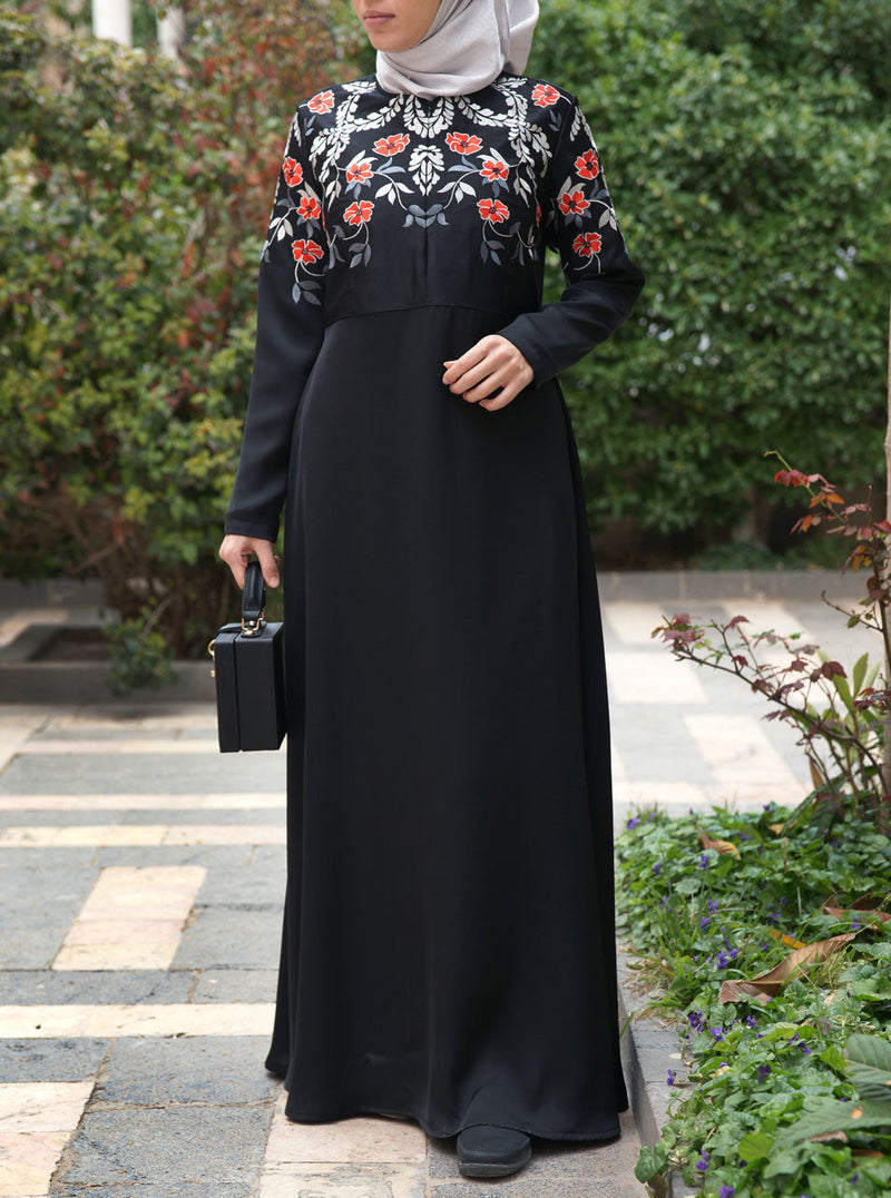 Azbah Embroidered Gown