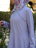 Hasana Zipped Jersey Abaya