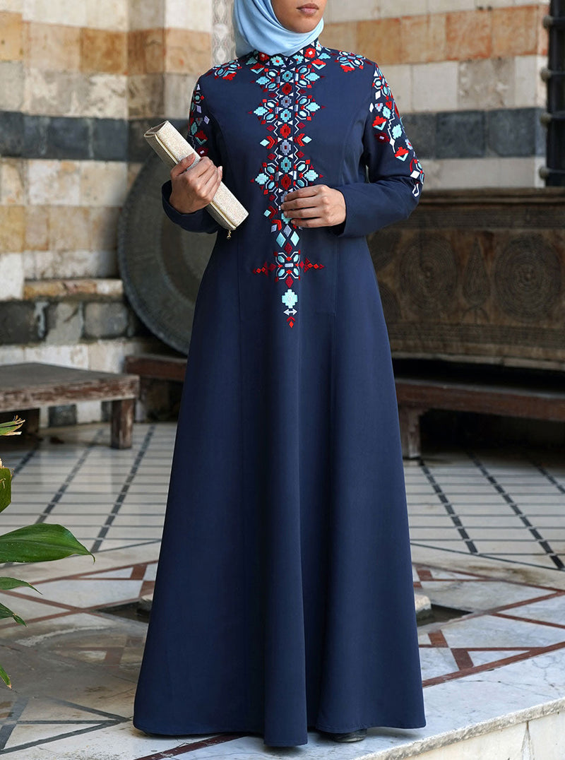 Jinan Embroidered Abaya Gown