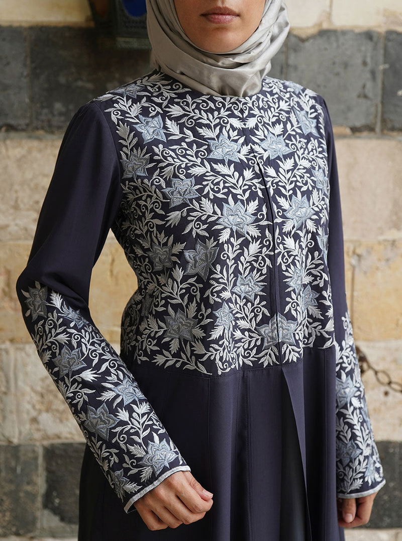 Zaynab Embroidered Abaya Gown