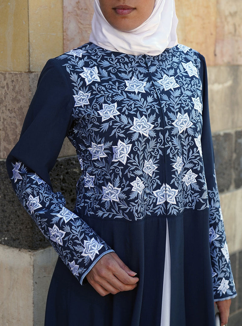 Zaynab Embroidered Abaya Gown