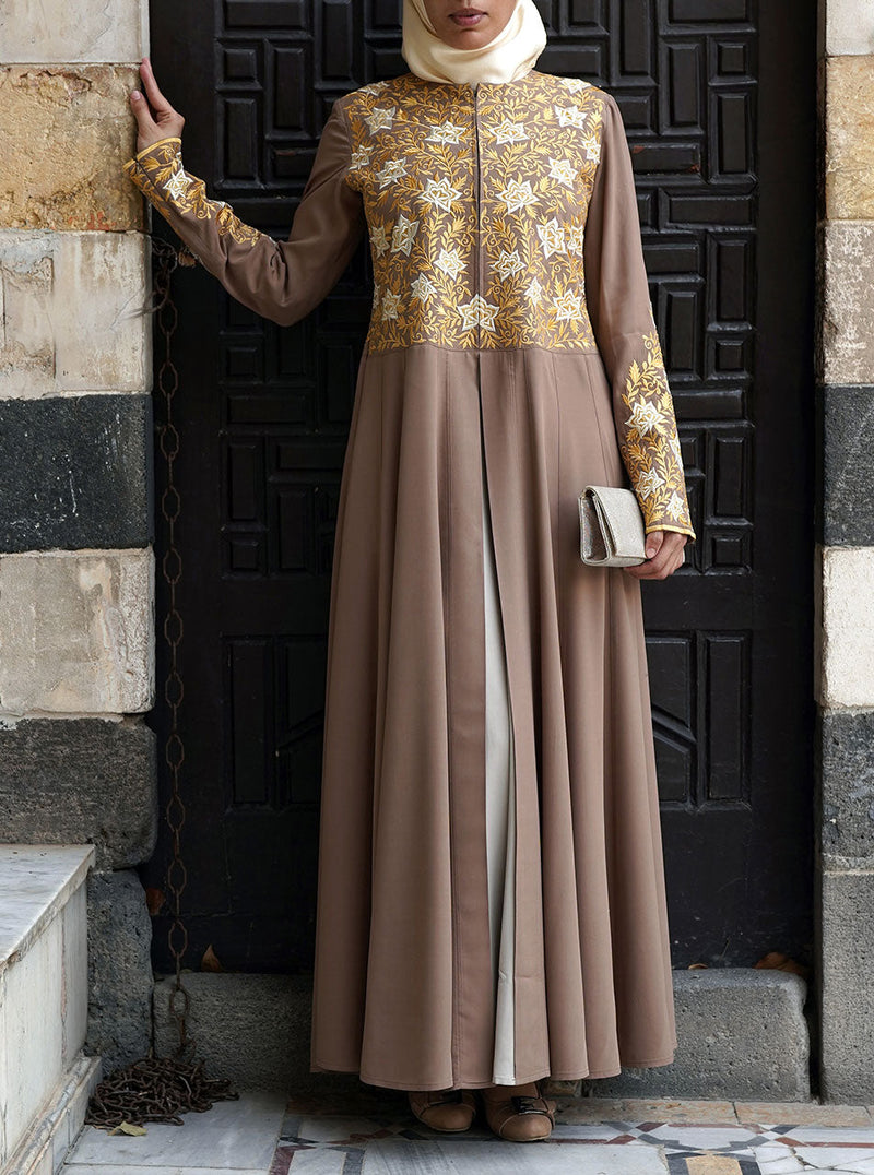 Zaynab Embroidered Abaya Gown