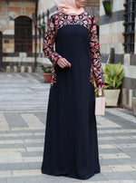 Rufaida Embroidered Abaya Gown