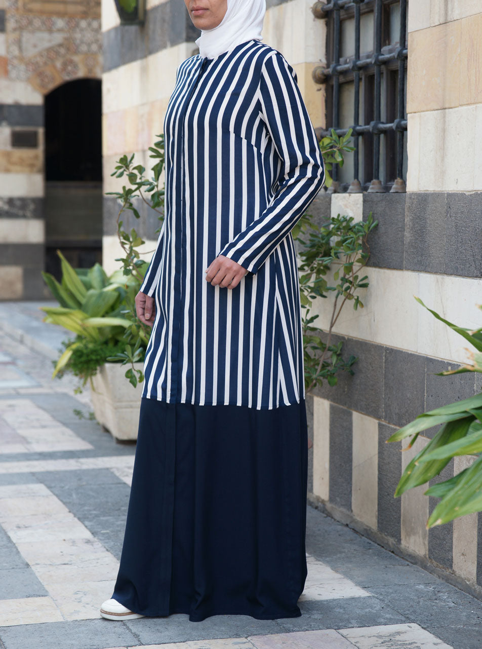 Nautical Striped Shirt Dress