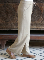 Lace Up Linen Trousers