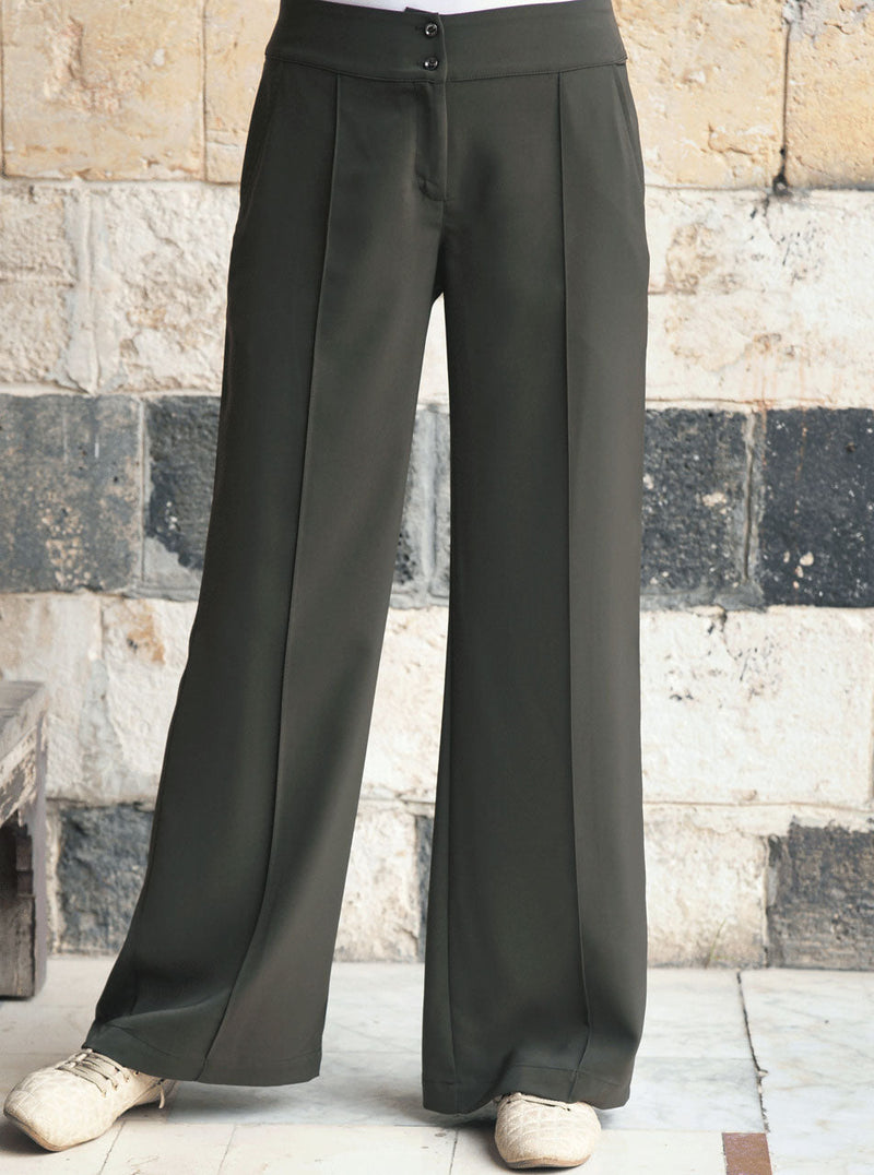Pintucked Formal Trousers