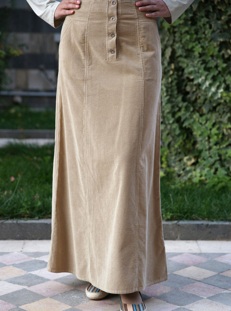 Corduroy Bilqis Maxi Skirt