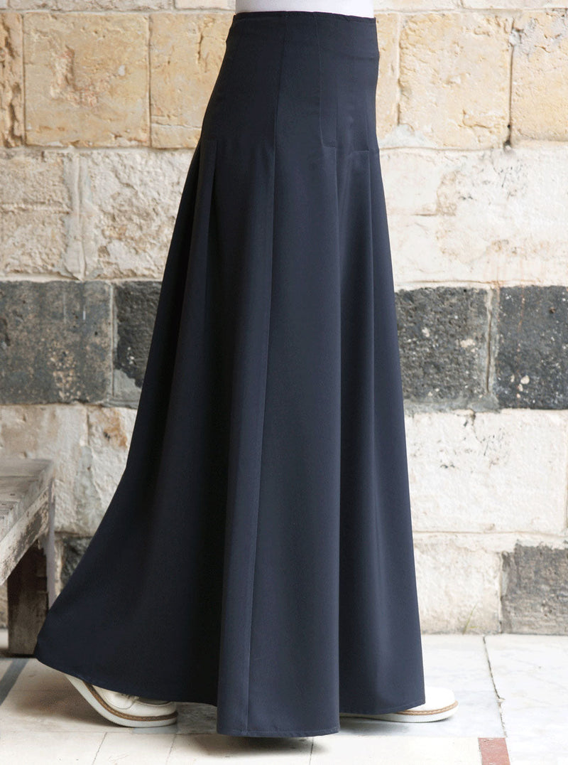 Multi-Pleat Maxi Skirt