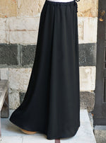 Satin Elasticized Waist Maxi Skirt